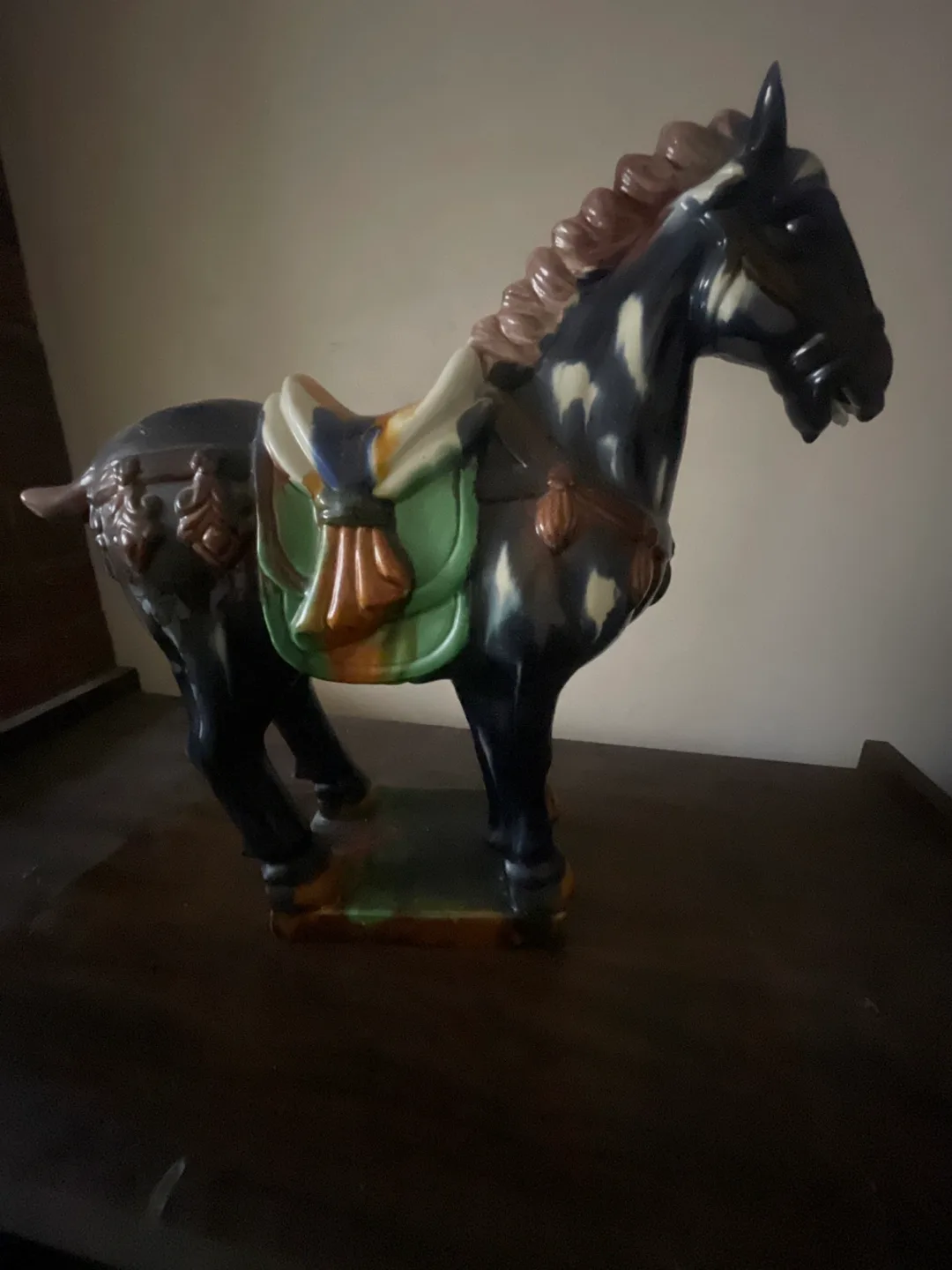 Antique Porcelain Horse Statue thumbnail