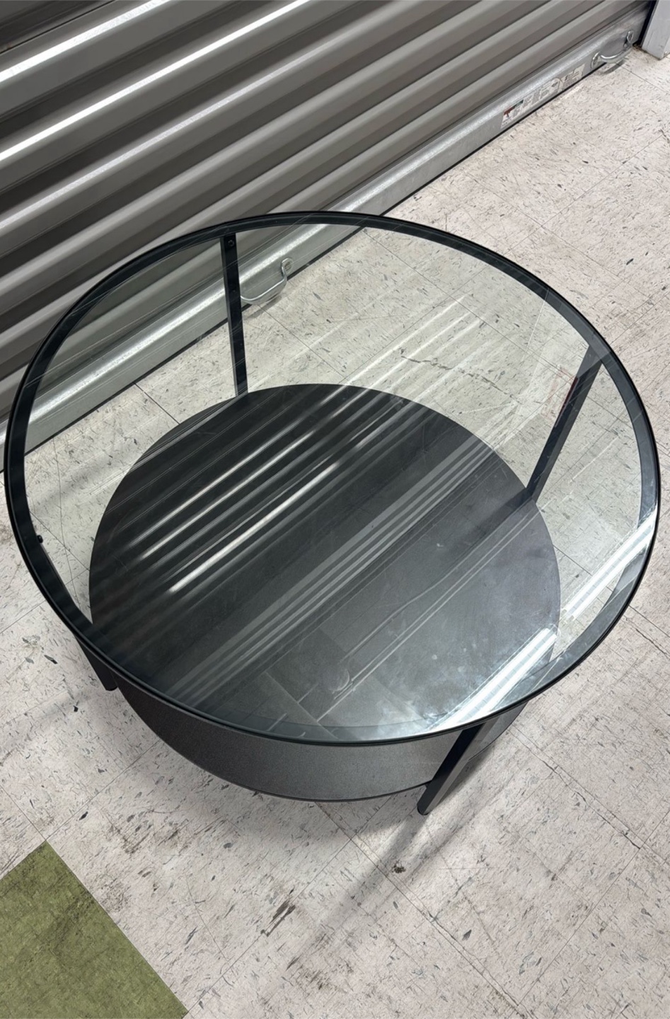 Ikea Round Glass Coffee Table - Black - photo 4