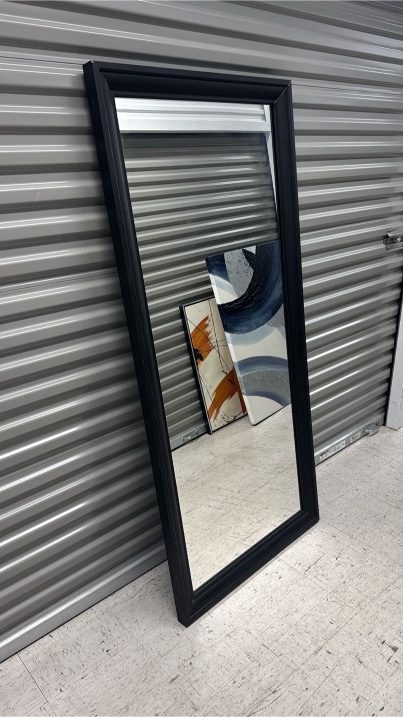 Ikea Full Length Black Framed Mirror - photo 3