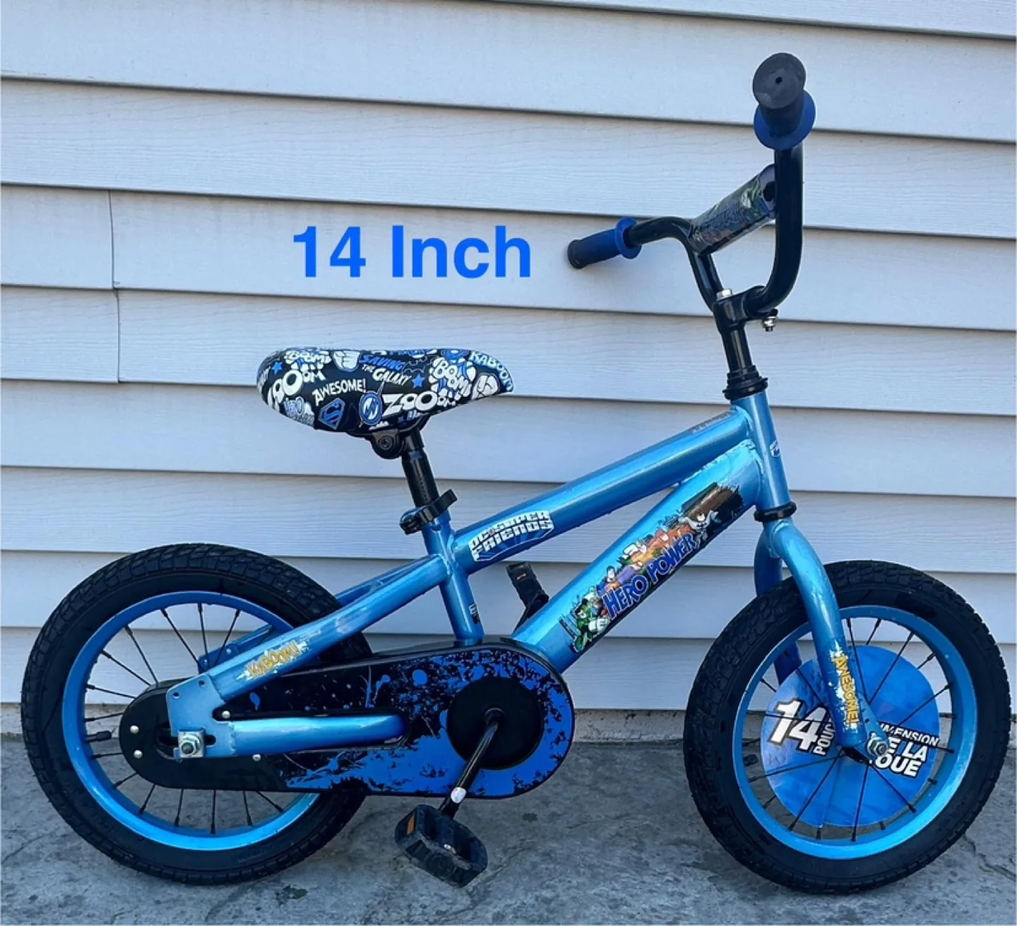 14 Inch  Kids Bike - Blue thumbnail