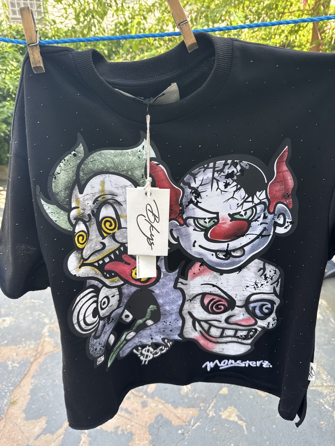 Bkays Monsterz Black Sweatshirt - Size Small