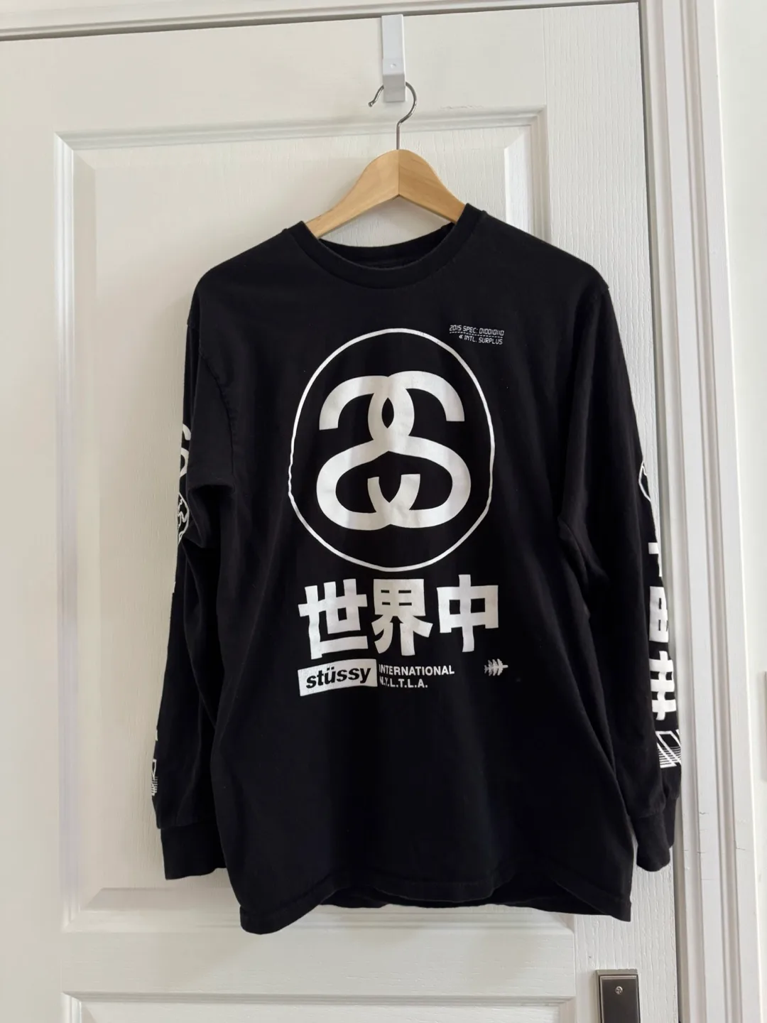 Stussy Black Long Sleeve Shirt - Size M thumbnail