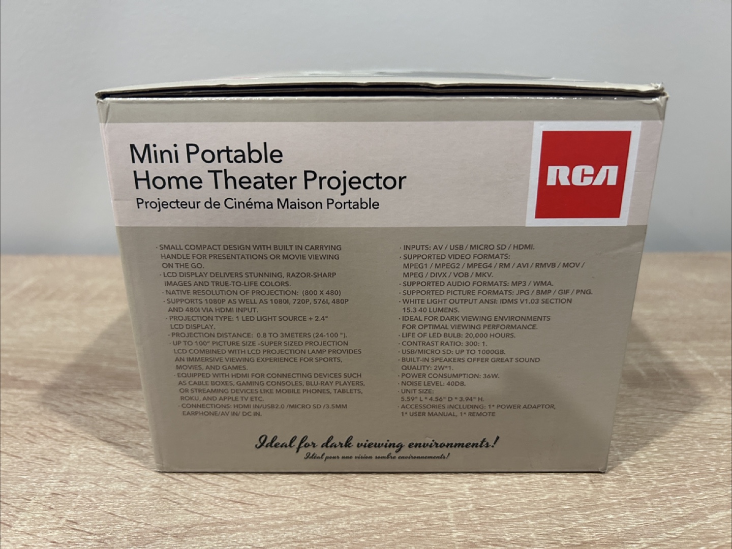 RCA Mini Portable Home Theater Projector - photo 3