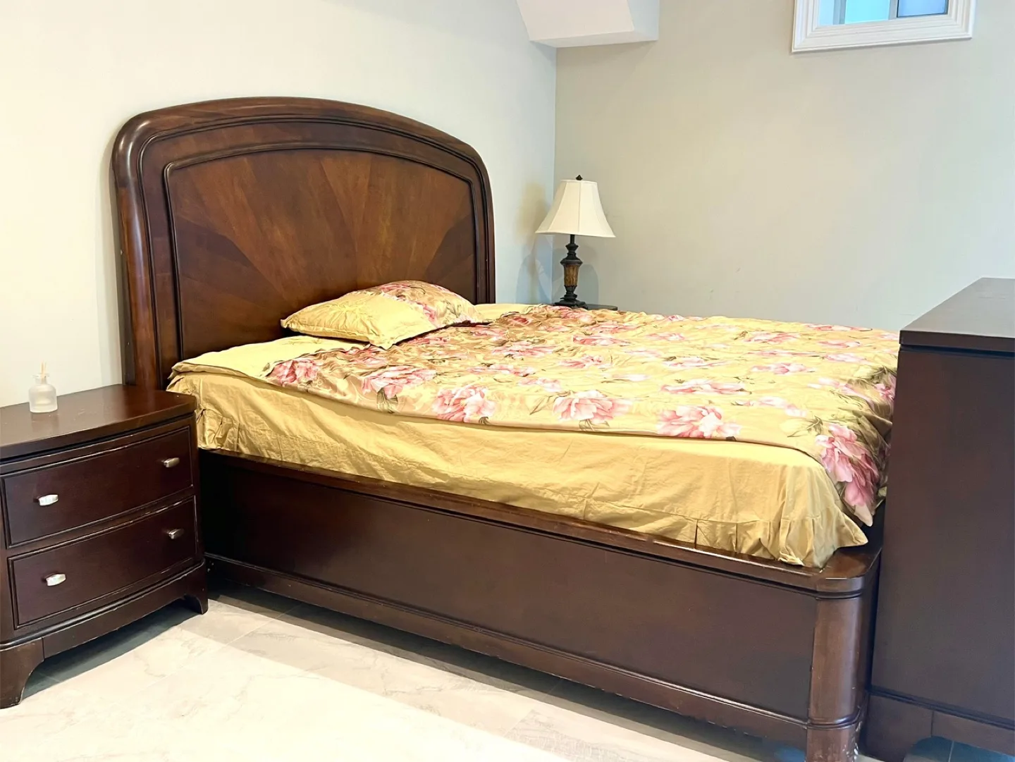 King Size Bedroom Set - Bed Frame, Nightstand thumbnail