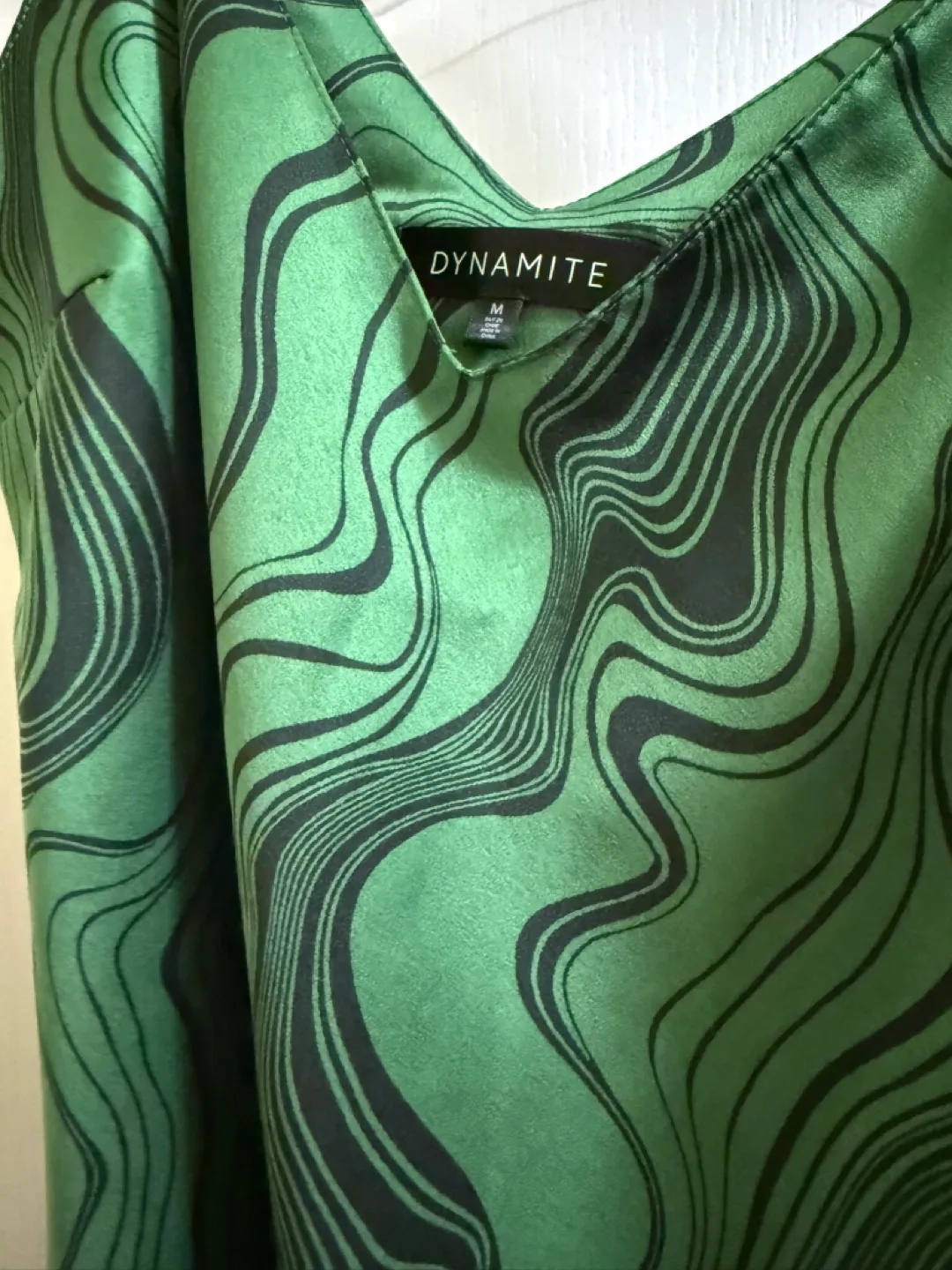 Dynamite green patterned cami Dress - Size M 🍁🇨🇦 image indicator(3)