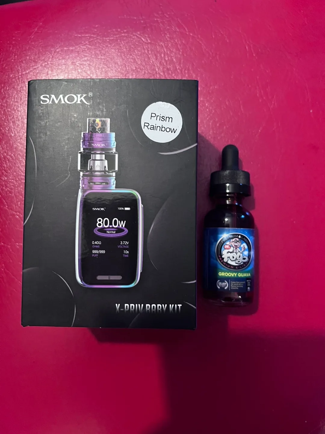 SMOK X-Priv Baby Kit Prism Rainbow + E-Liquid thumbnail