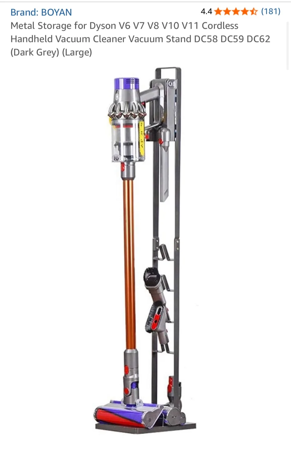 Dyson Cordless Vacuum Stand - Metal Storage Stand image indicator(7)