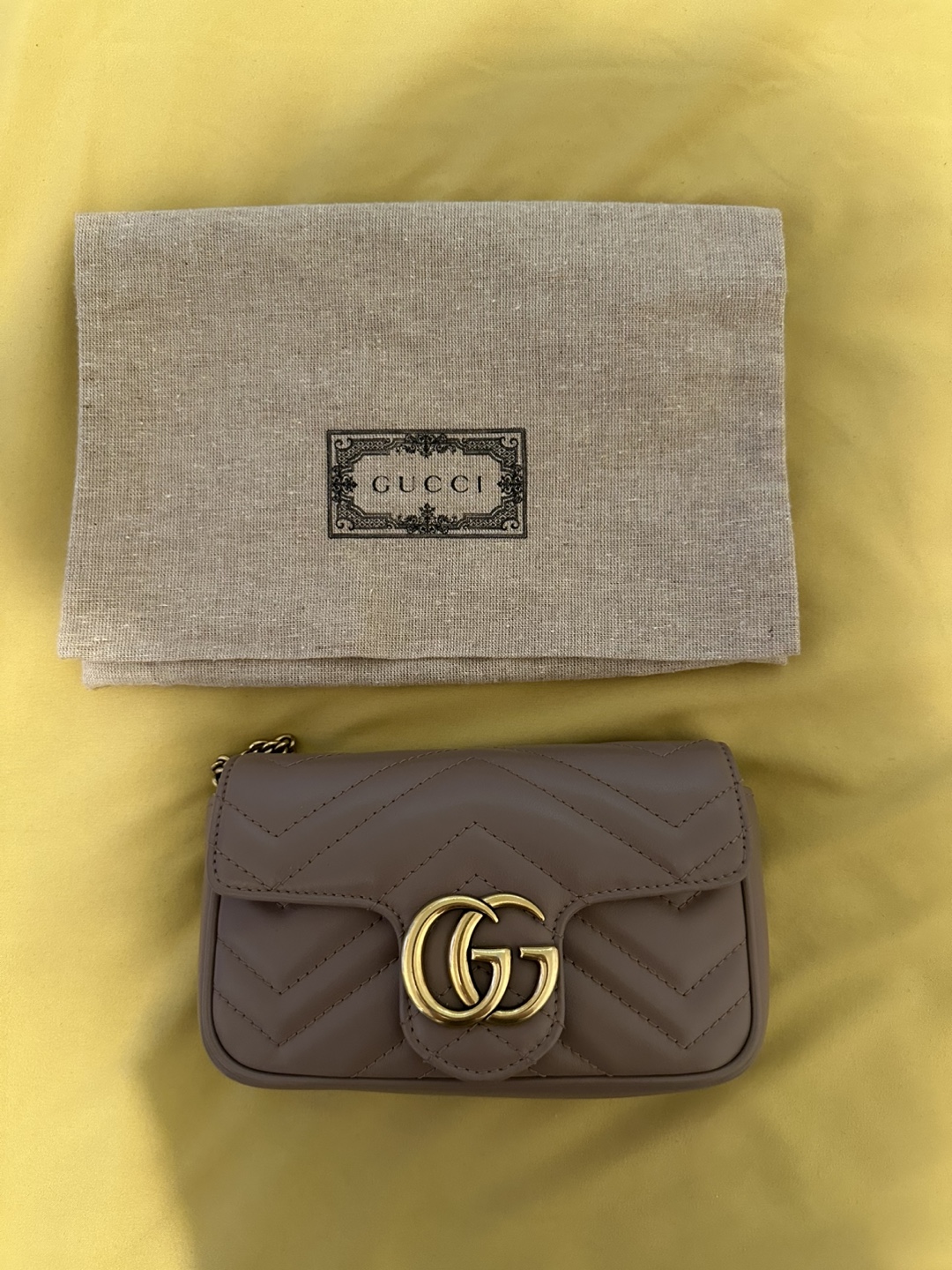 Gucci GG Marmont Mini Bag - Taupe - photo 2