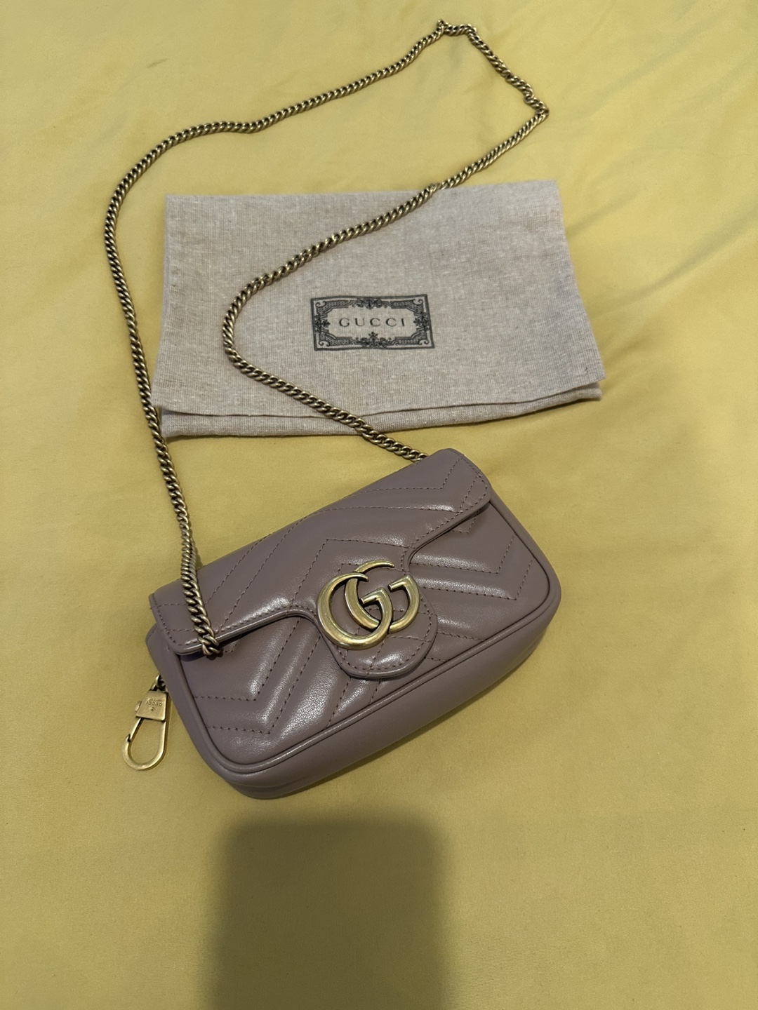 Gucci GG Marmont Mini Bag - Taupe - photo 5