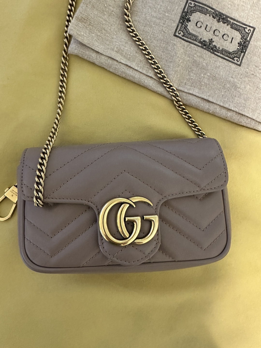 Gucci GG Marmont Mini Bag - Taupe - photo 3