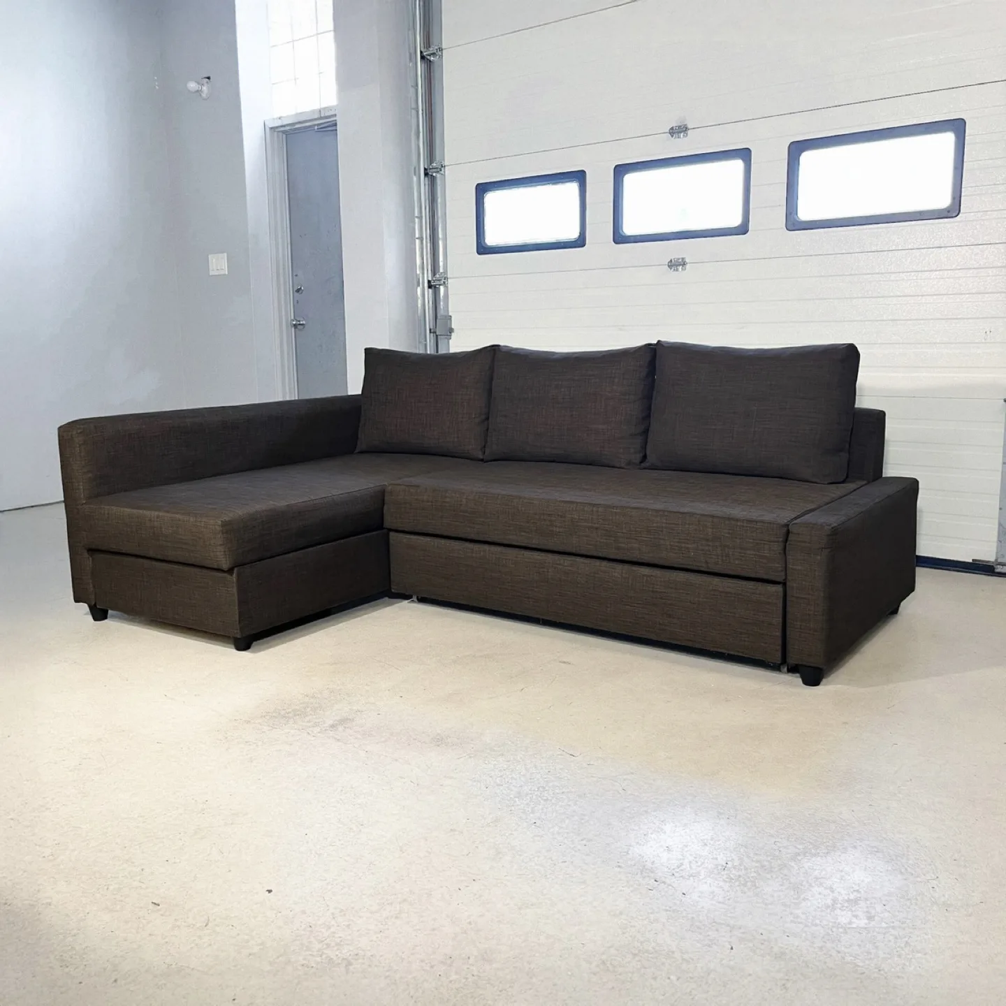IKEA FRIHETEN Sectional Sofabed in Dark Brown thumbnail