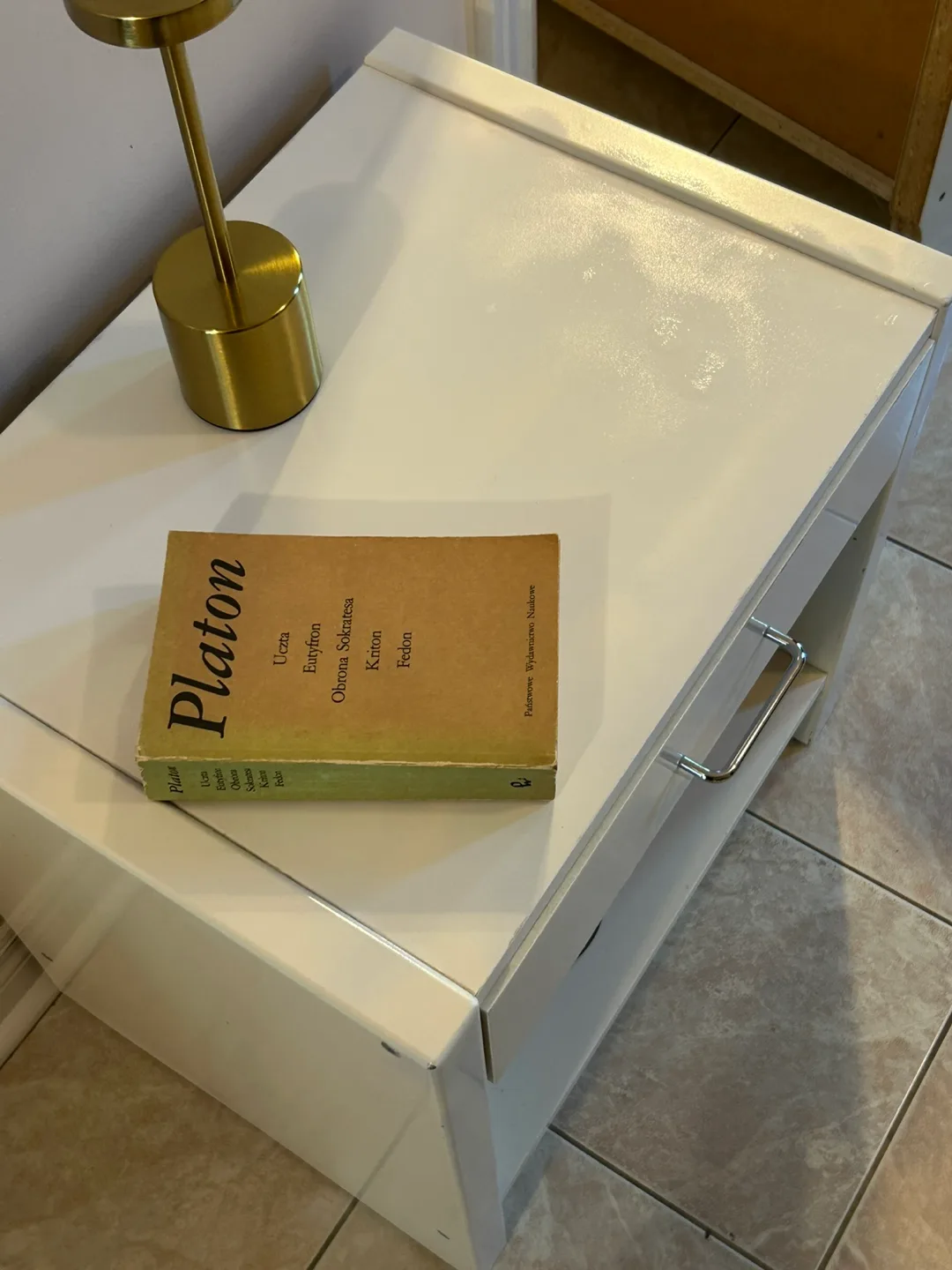 White Bedside Table with Drawer image indicator(4)