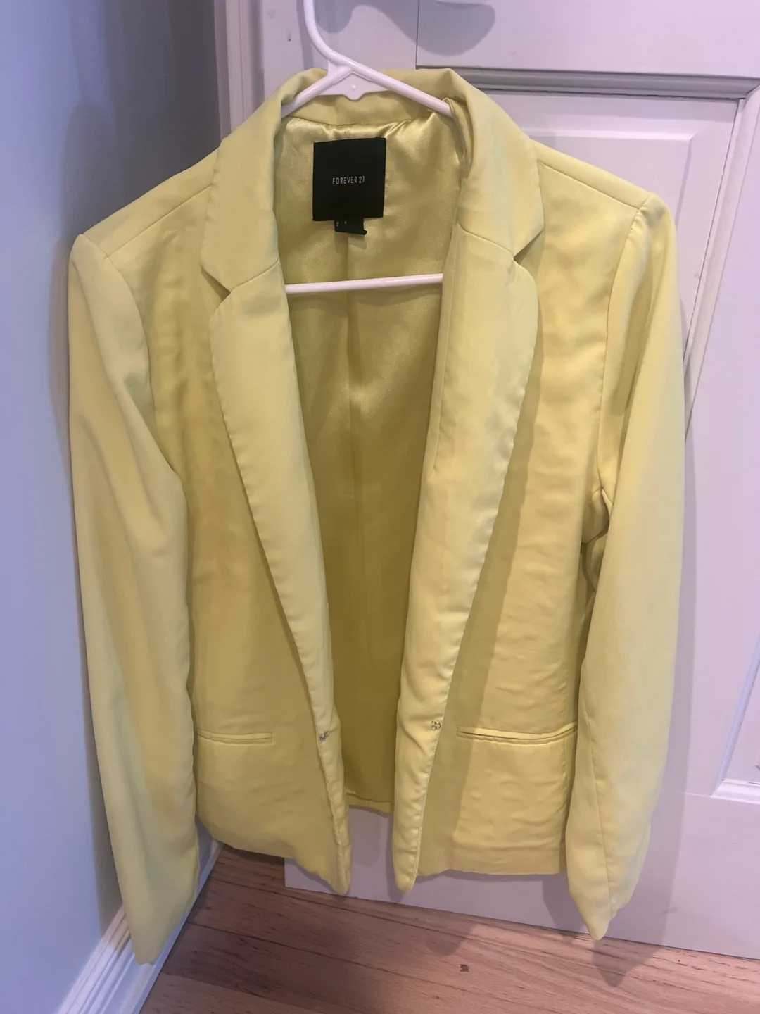 Forever 21 Yellow Blazer - Size S thumbnail