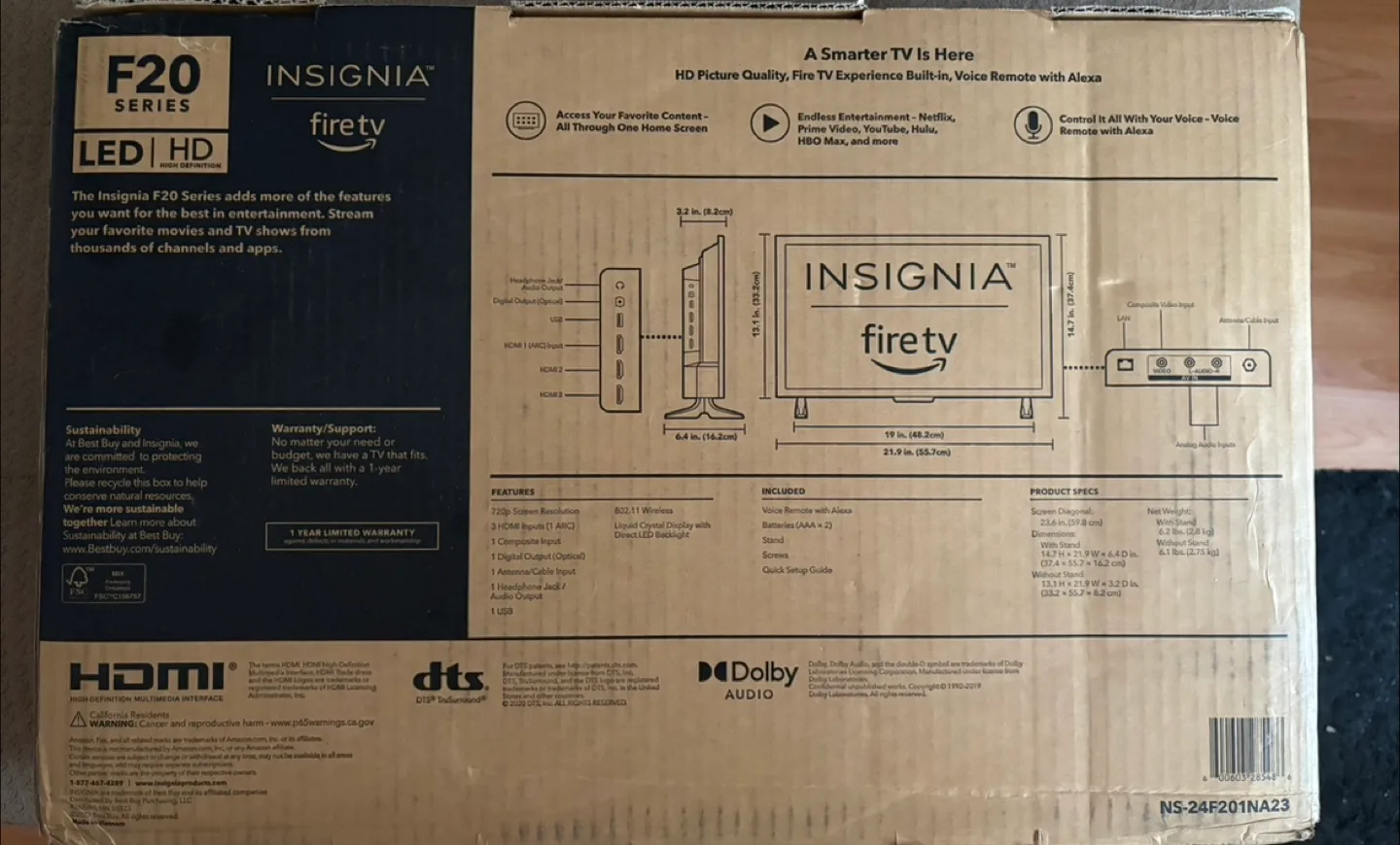 New Insignia Fire TV 24 inch image indicator(9)
