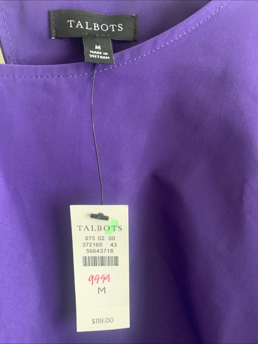 Talbots Purple Blouse - Size M - New with Tags image indicator(2)
