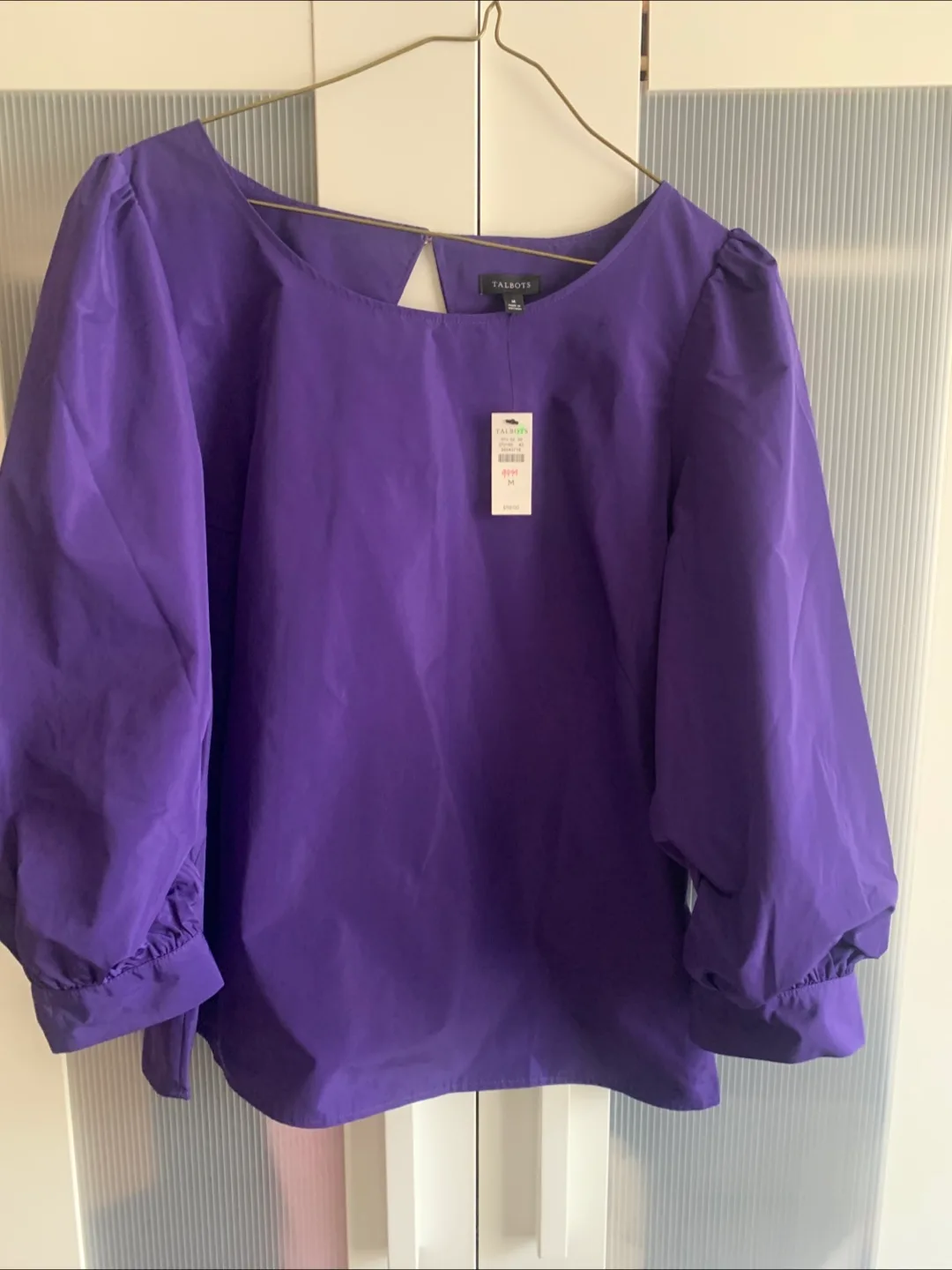 Talbots Purple Blouse - Size M - New with Tags thumbnail