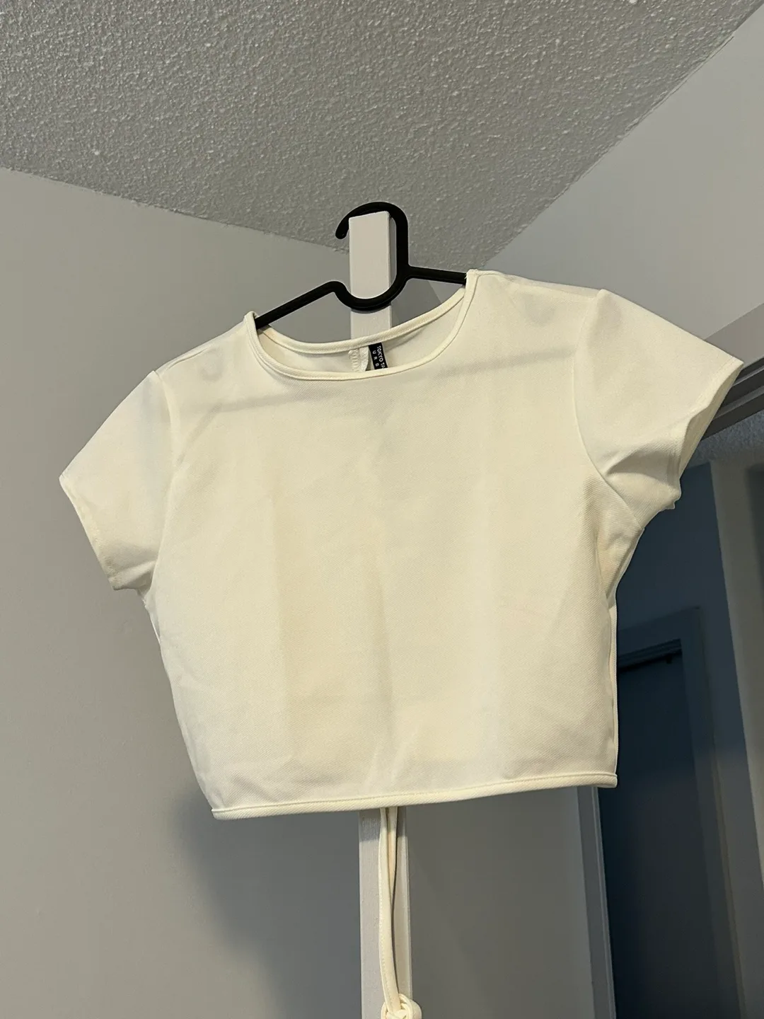 H&M White Matching Set - Top and Pants thumbnail