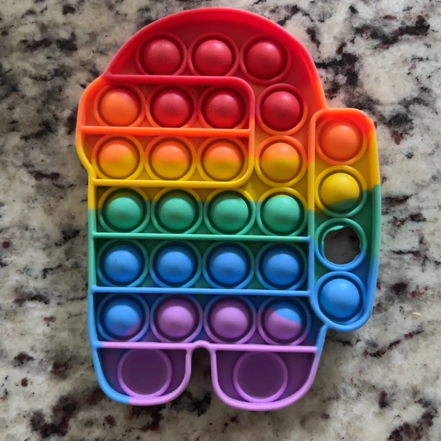 Rainbow Among Us Pop It Fidget Toy thumbnail