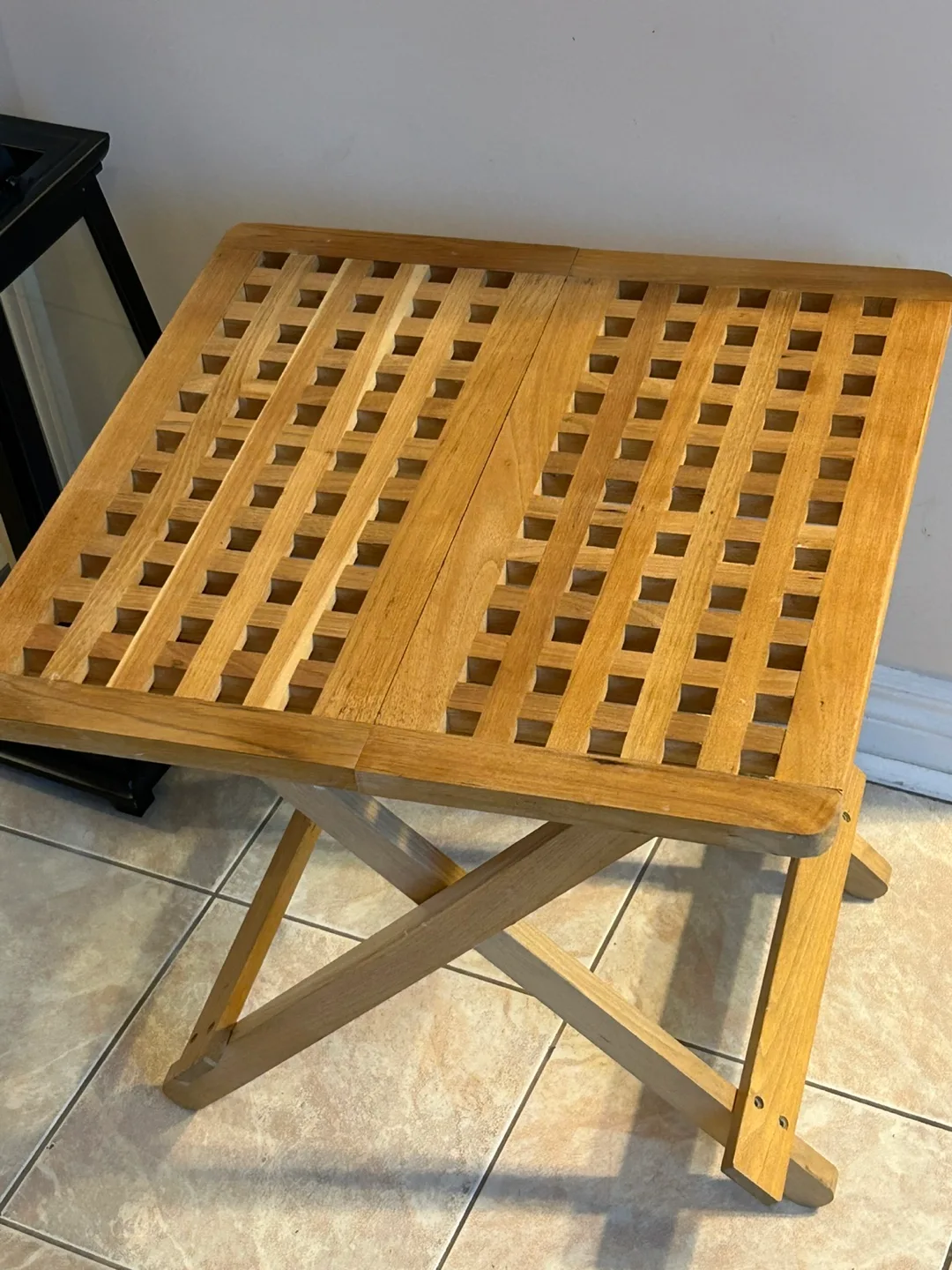 Folding Wooden Side Table image indicator(2)