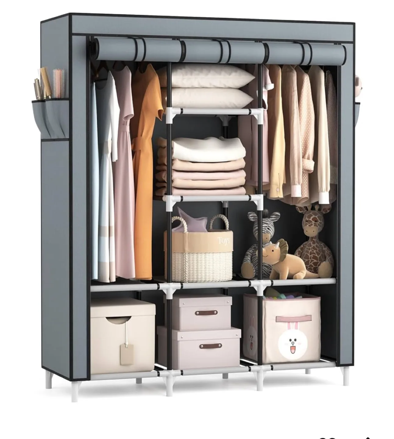Portable Closet Wardrobe for Hanging Clothes thumbnail
