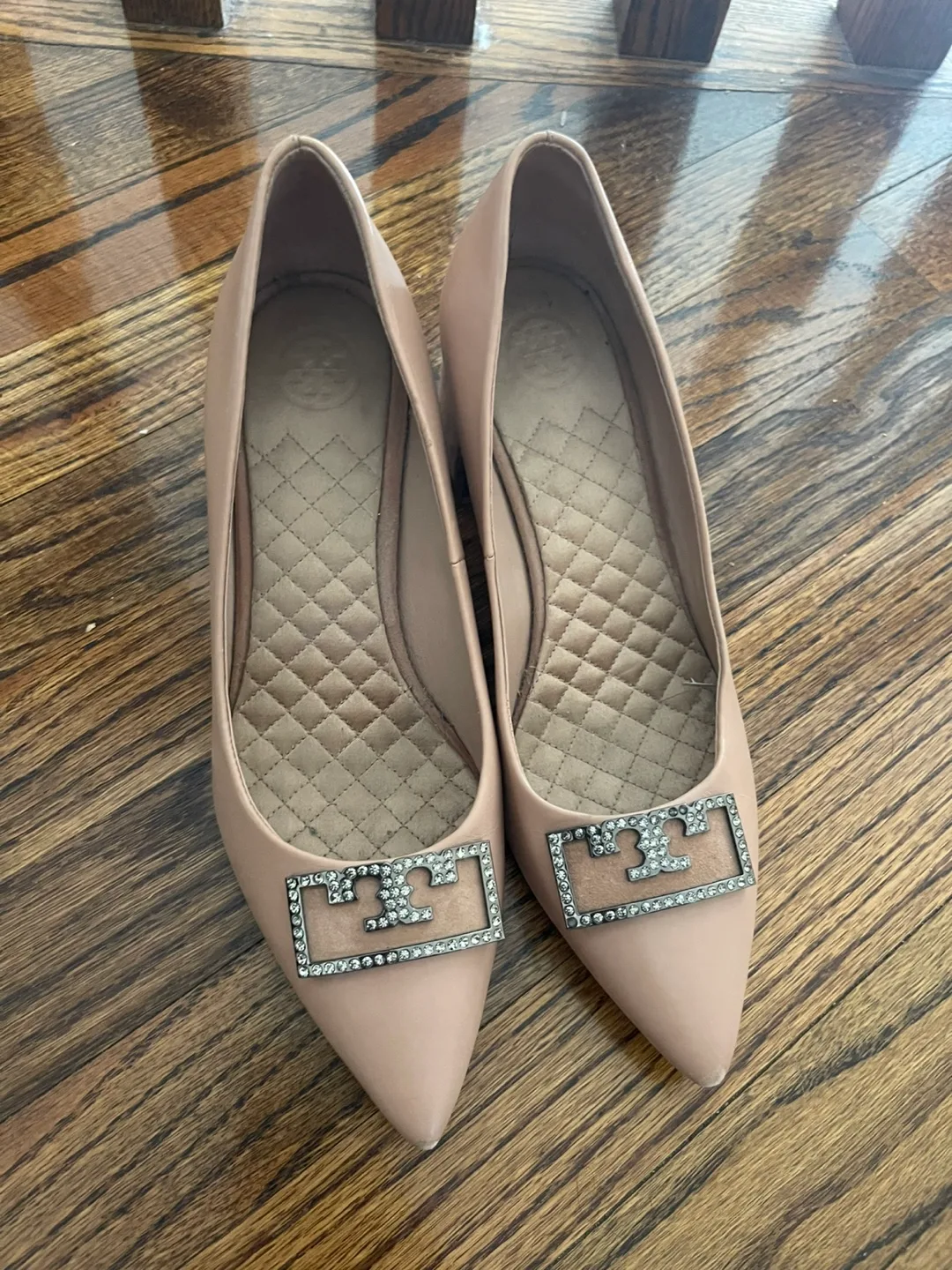 Tory Burch Leather Heels - Size 7 thumbnail