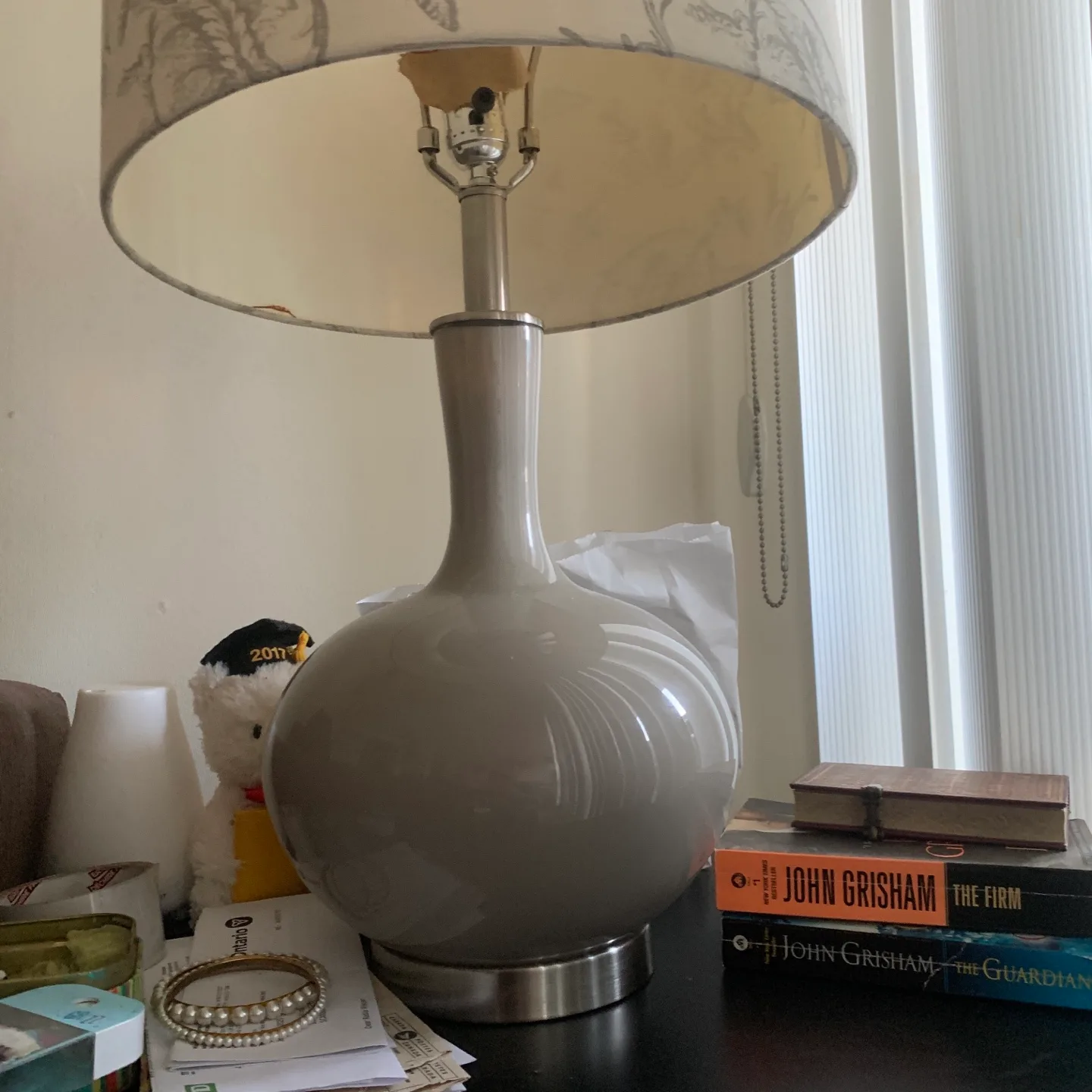Table Lamp with Patterned Shade thumbnail
