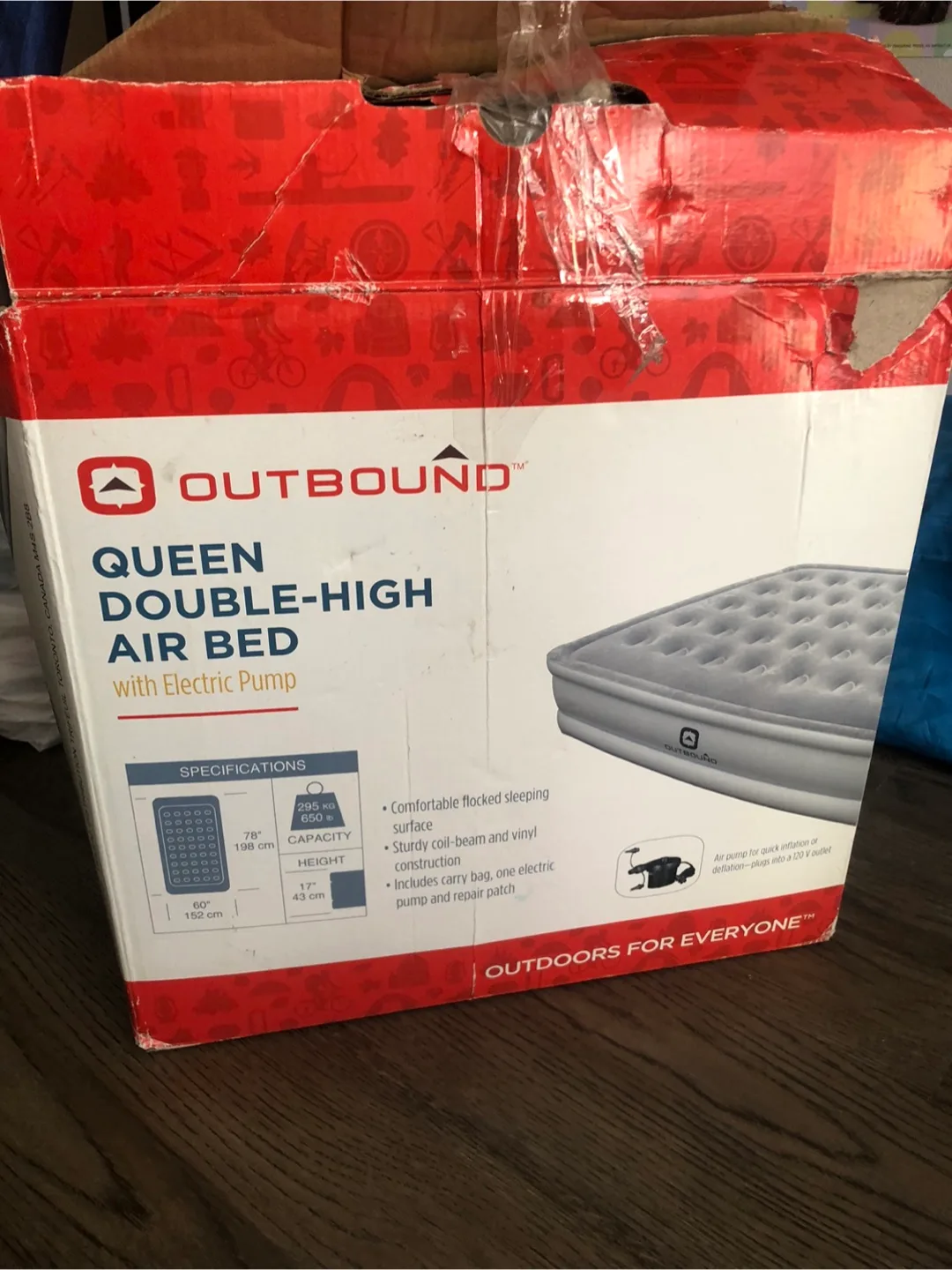 Queen double-high airbed thumbnail