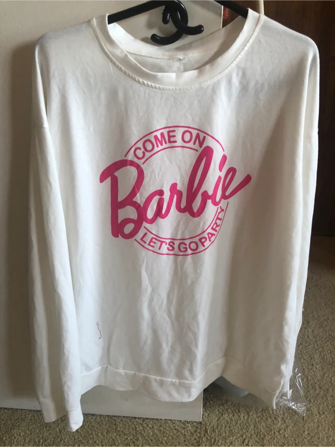Barbie 'Come On Let's Go Party' White Sweatshirt thumbnail
