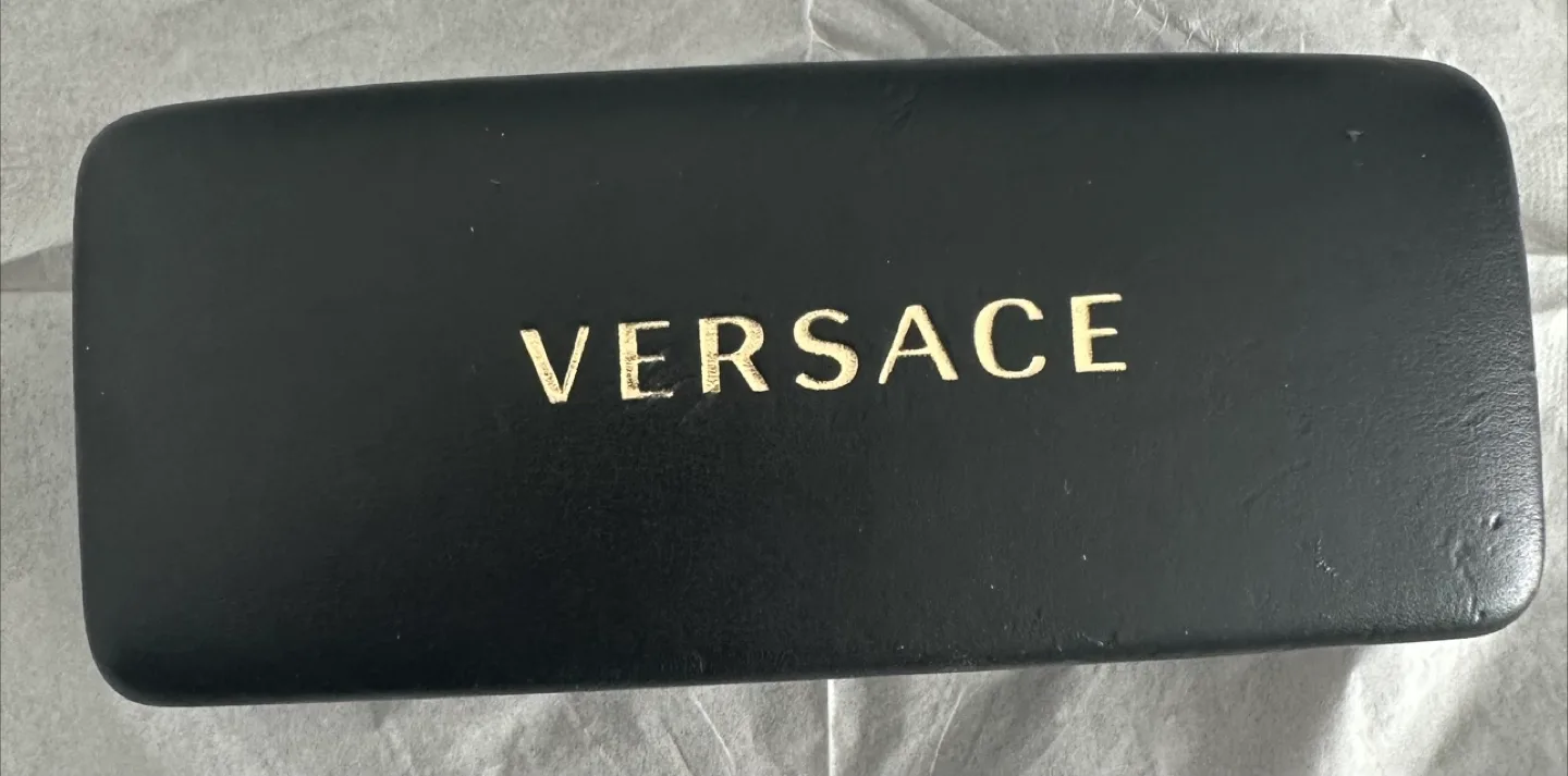 Versace Black Eyeglasses with Case thumbnail