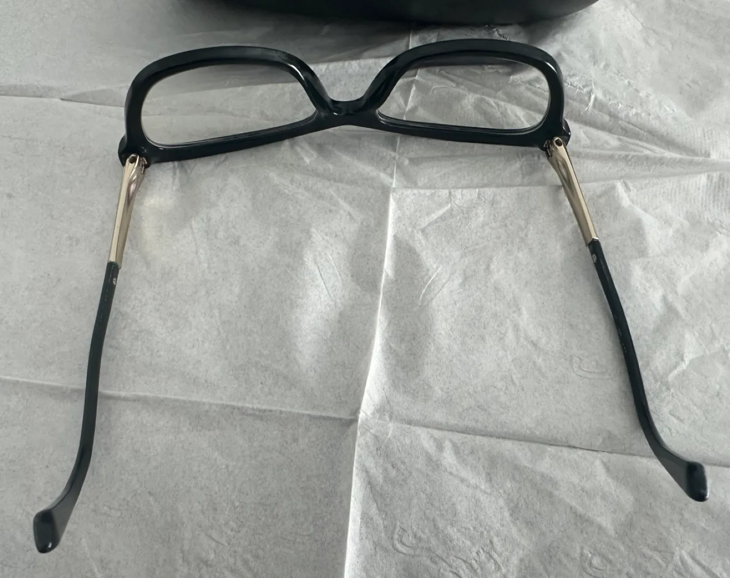 Versace Black Eyeglasses with Case image indicator(4)