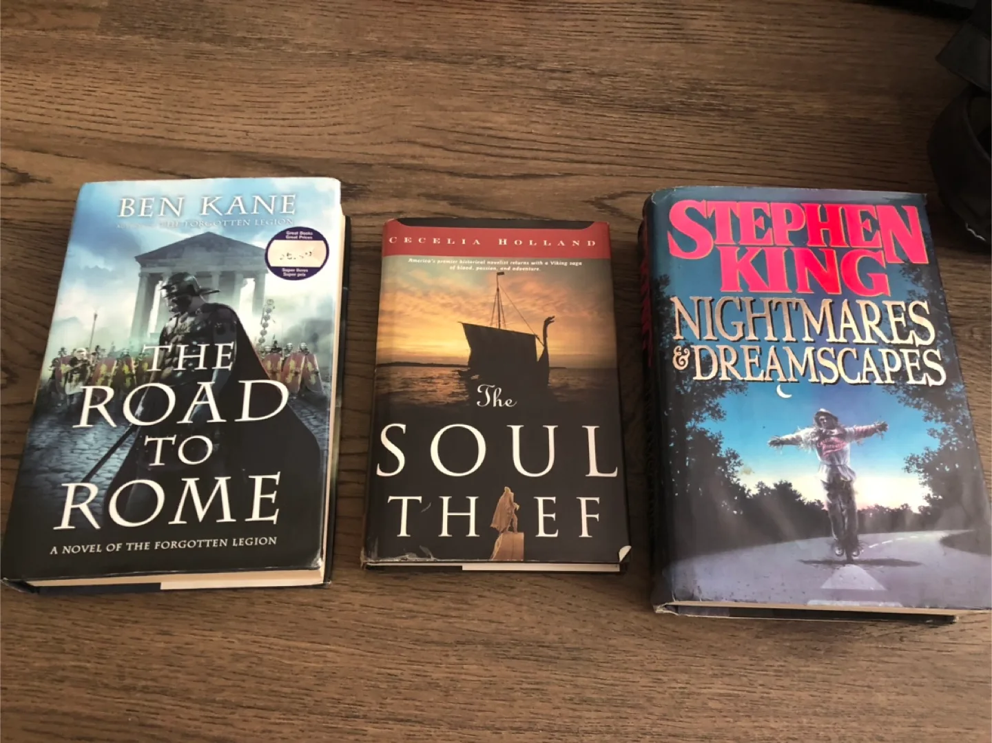 Books: Ben Kane, Cecelia Holland, Stephen King thumbnail