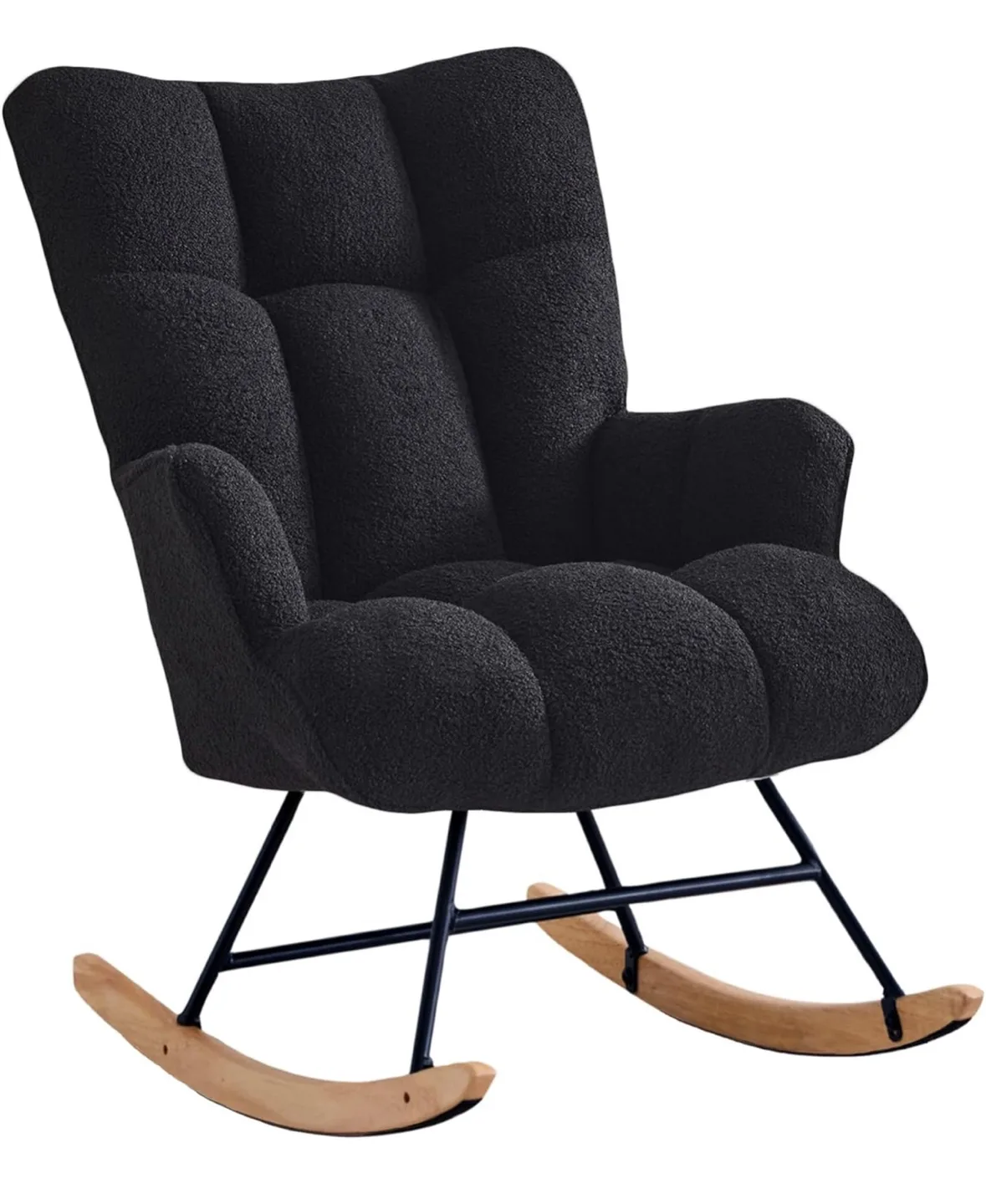 Rocking Chair Nursery Teddy Upholstered Glider, Accent Chair Pad thumbnail