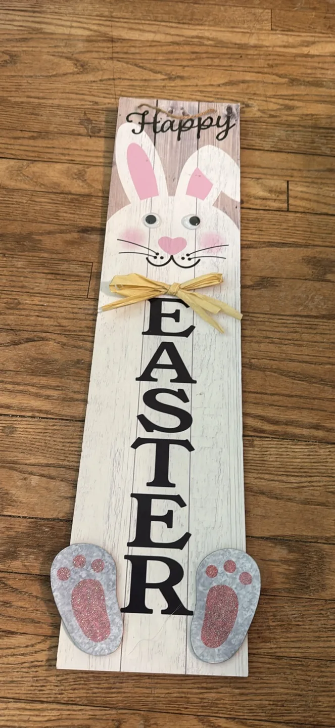 Happy Easter Bunny Wood Sign thumbnail