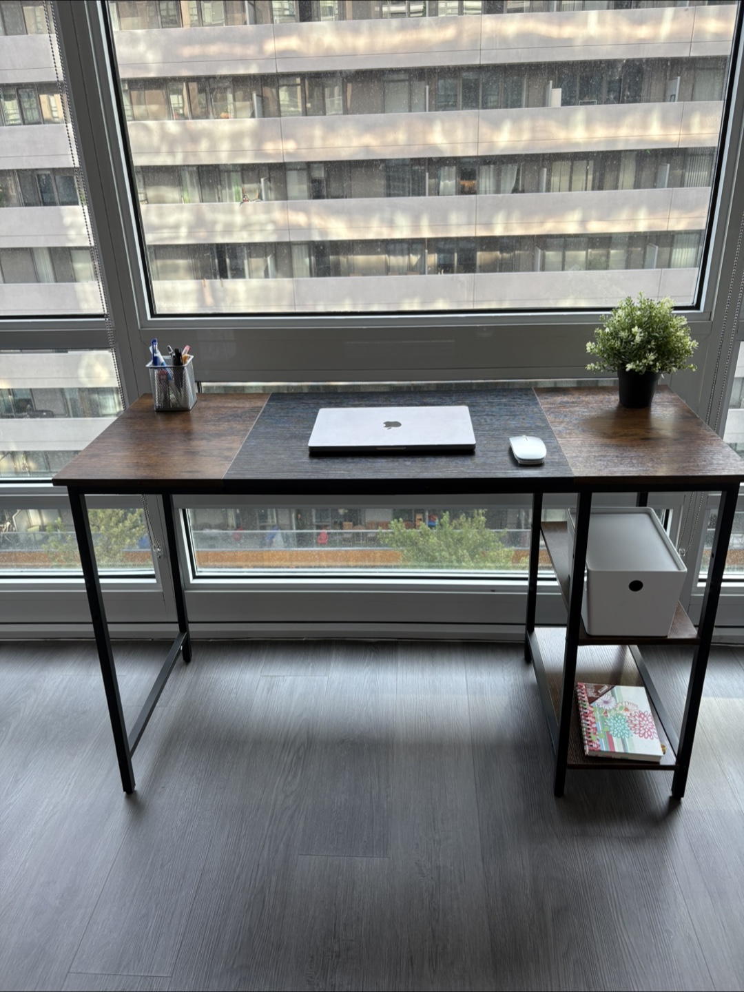 Computer Desk with Shelves