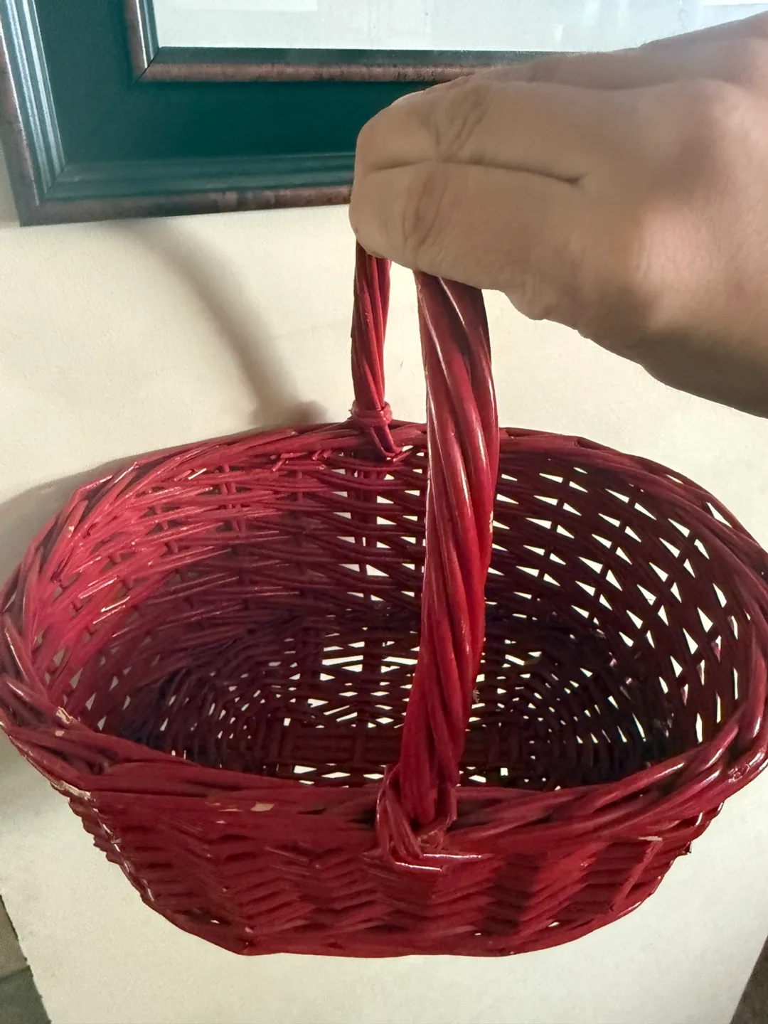 Red Wicker Basket thumbnail