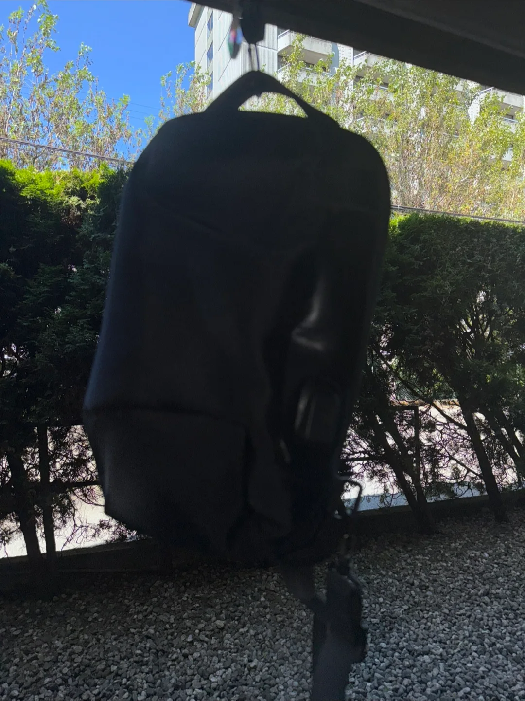 Black Mens Cross Body Bag/Travel Backpack thumbnail
