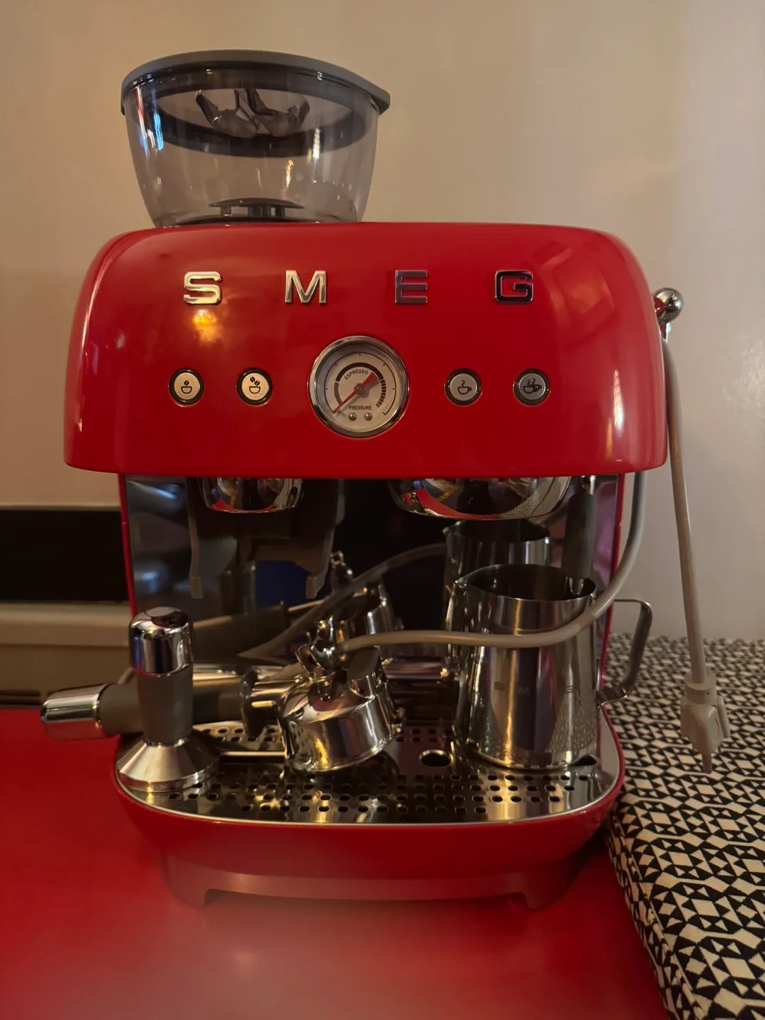 Smeg Espresso Machine - Red thumbnail