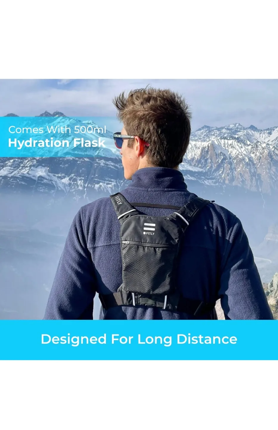FITLY Hydration Pack with 500ml Flask image indicator(6)