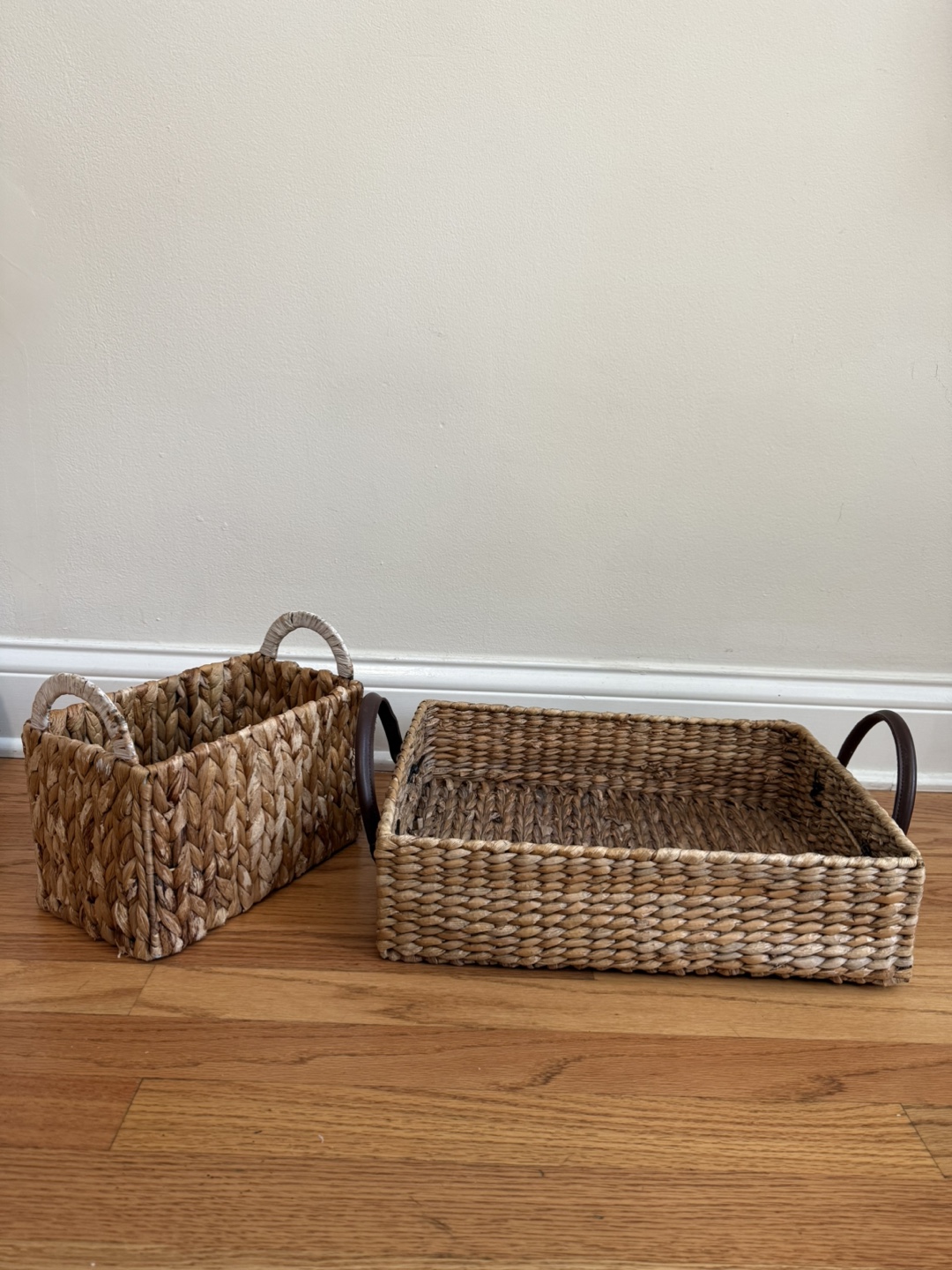 2 Decorative Wicker Baskets