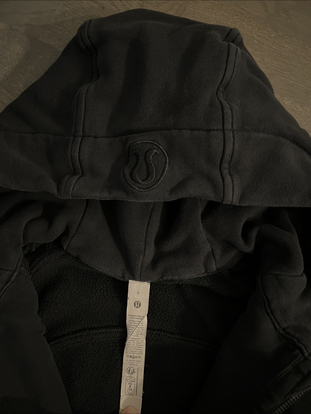 Lululemon Scuba Hoodie - Black, Size 8 - photo 2