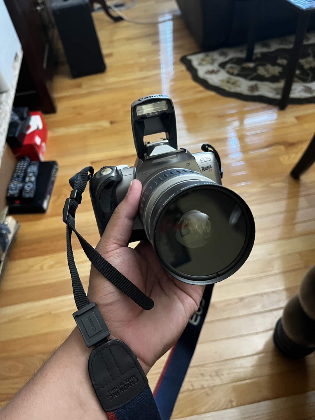 Canon EOS REBEL T2 35MM SLR Film Camera Body Silver