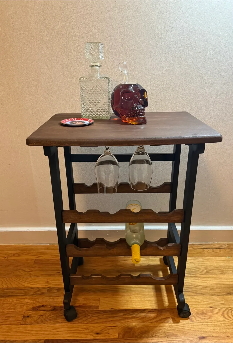 Wood Mini Bar Cart thumbnail