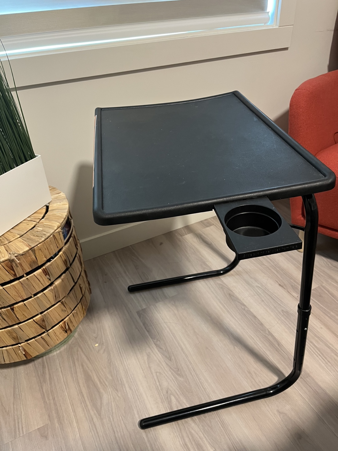 Adjustable Black Tray Table - photo 2