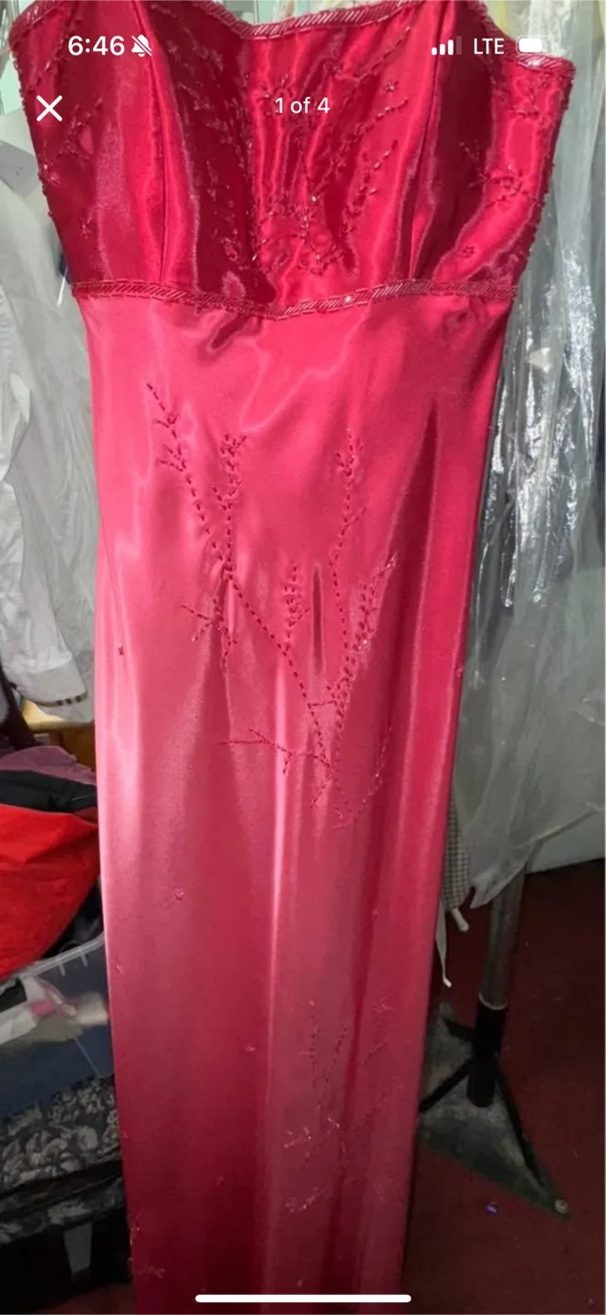 Betsy & Adam Red Dress - Size 10 thumbnail