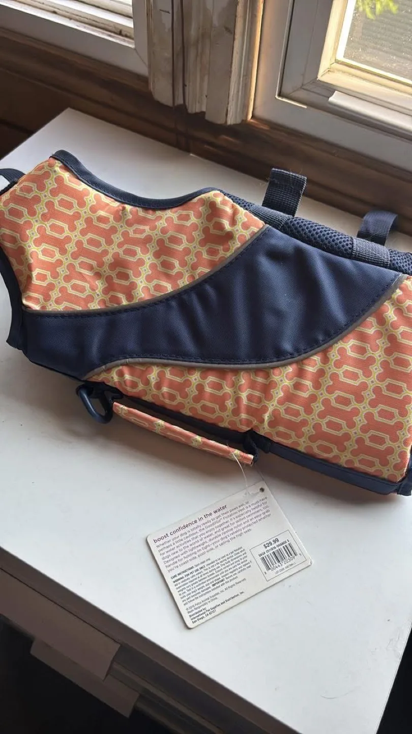 Good2Go Dog Flotation Vest - Orange Pattern thumbnail