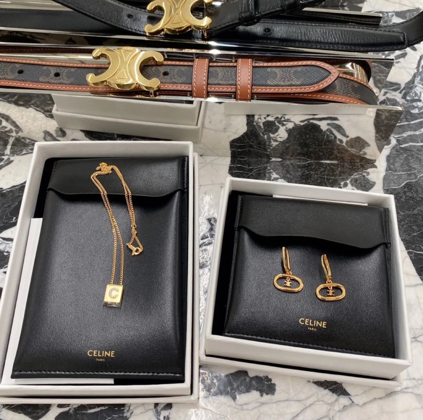 Celine Triomphe earrings thumbnail