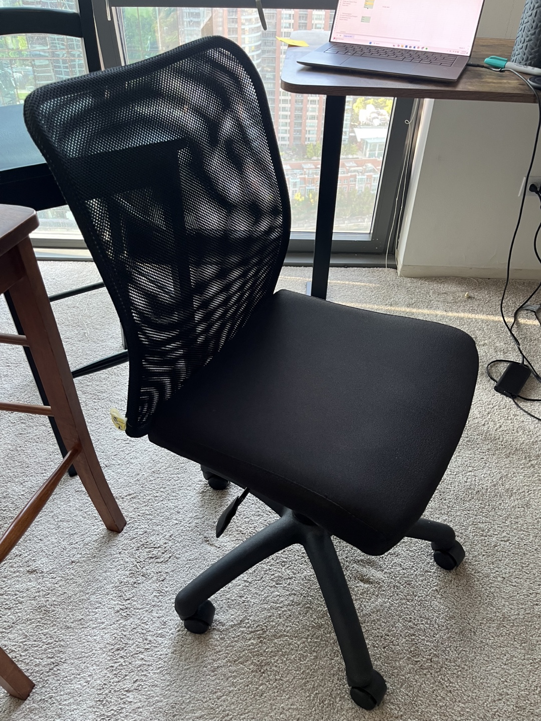 Black Mesh Adjustable Office Chair - photo 2