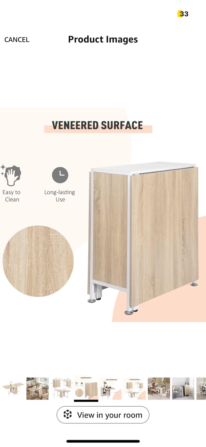 Foldable Dining Table with Storage - photo 5