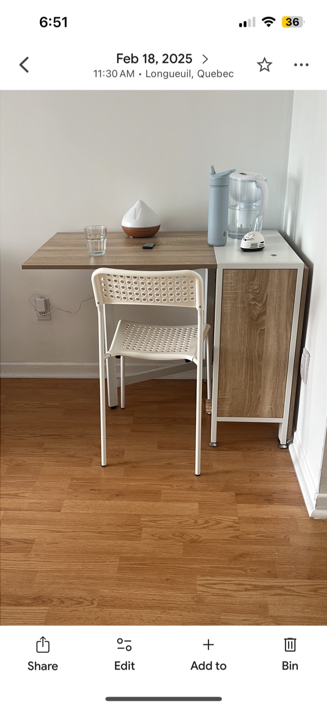 Foldable Dining Table with Storage - photo 3