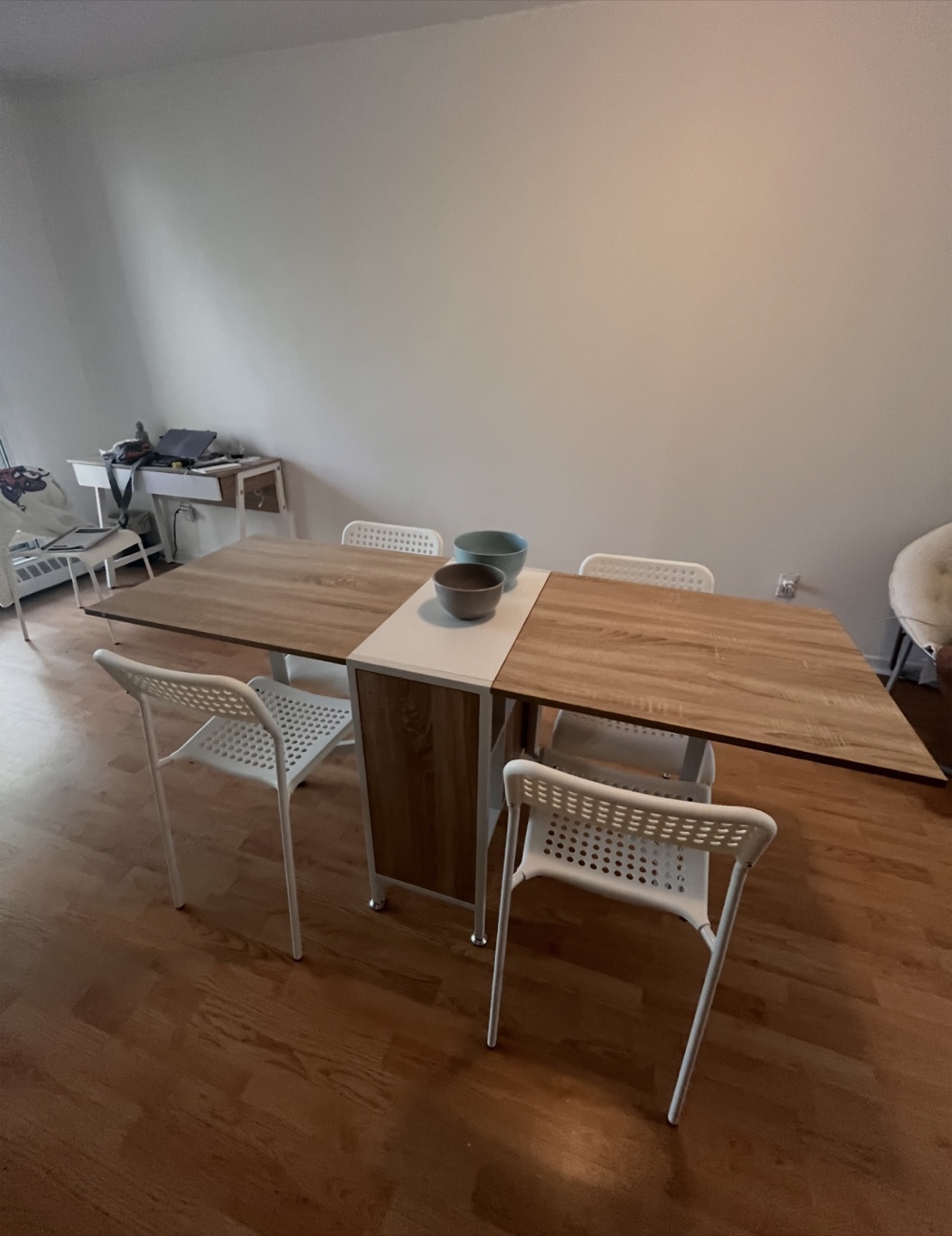Foldable Dining Table with Storage